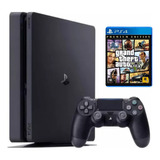 Console Ps4 Slim 1tb + 1 Jogo - Com Nf + Garantia