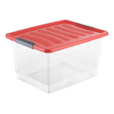 Organizador Plastico Con Tapa 30 Lts Varios Colores Guardado