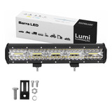 Refletor Holofote Luminaria Farol 300w Barra Cor Da Carcaça Preto Cor Da Luz Branco-frio 12v/24v Bivolt