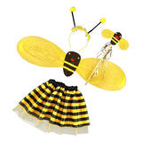 Set 4pcs Disfraz De Abeja Niñas Niños Diadema Varita