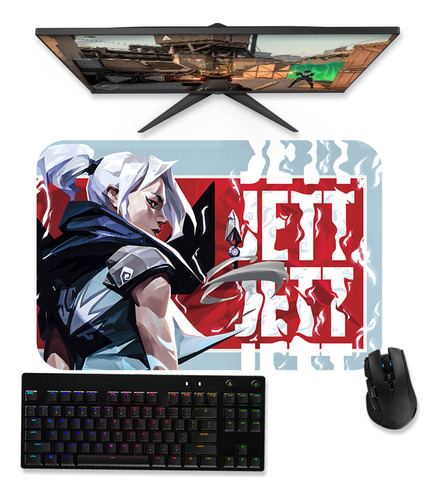 Mousepad Gamer Grande Speed 60x40 - Valorant Jett 6