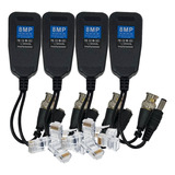 2 Par Video Balun Cctv Rj45 Bnc Transceptor Pasivo 4k 8mpx