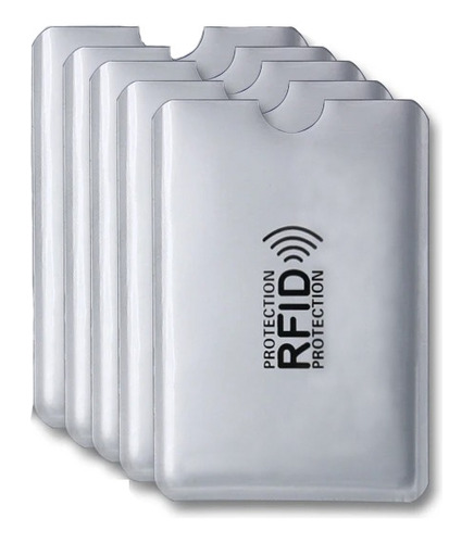 Protector Tarjetero Funda Tarjeta Rfid Antirrobo Aluminio X5