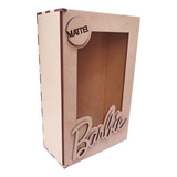 10 Caja Regalo Barbie Cajita Sorpresa Decorada Mdf Madera Na