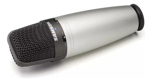 Micrófono Samson C03u Condensador Cardioide Color Plata