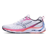 Tênis Mizuno Wave Dynasty 5 Color Branco/rosa - Adulto 38 Br