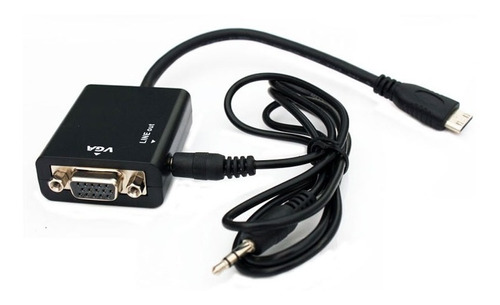 Cable Conversor Mini Hdmi A Vga Con Audio Video 1080p Fact A