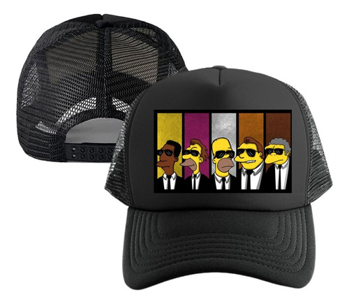 Gorra The Simpsons Black  Negro Cachucha Malla