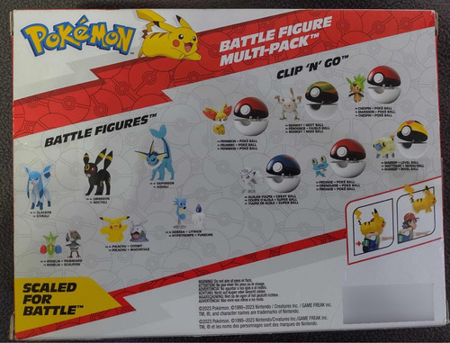 Pokémon Battle Figure Multi-pack Toy Set, 6 Figuras