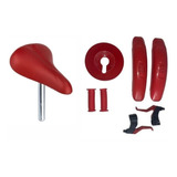 Kit Montar Bicicleta Infantil + Selim Banco Vermelho Aro 16