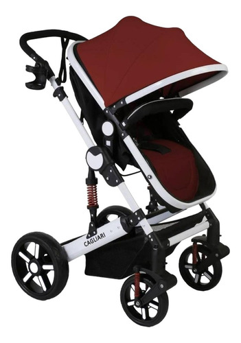 Belluno Baby Cagliari De Paseo Ty-508 - Bordó - Blanco