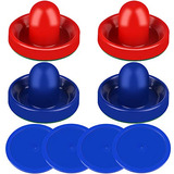 Repuesto Air Hockey Pushers Y Pucks Rojos