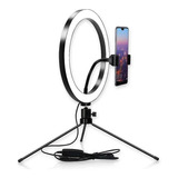 Ring Light Led Mesa Iluminador Pequena Tripé 8 Polegada 20cm