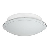 Pack 2 Plafon Techo Redondo Vidrio Curvo Satinado 25cm 2 Luz Color Blanco