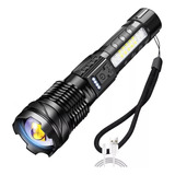 Titanium Laser Linterna Táctica Pro Camping Trail Led Usb