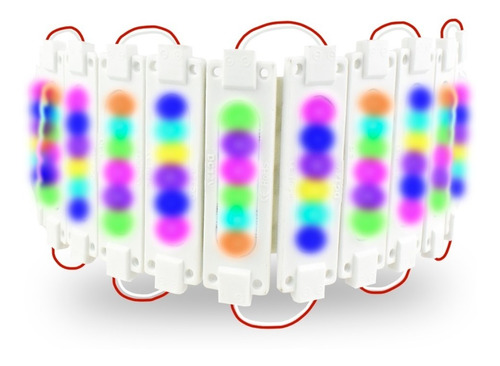 20 Módulo 6 Led 5730 Encapsulados Luz 7 Colores 