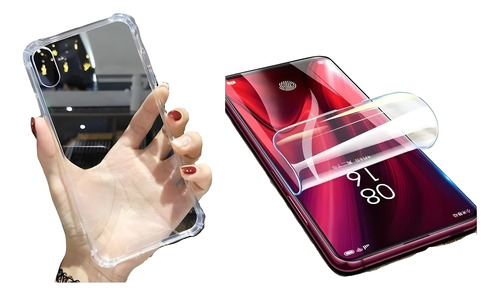 Funda Acrigel + Mica Hidrogel Premium Para Oppo Rigida Rudo