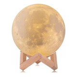 Lua Cheia Abajur Luminária 10cm Lampada + Suporte