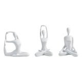 3 Estatuas De Yoga Para Mujer, Escultura De Estatuilla De