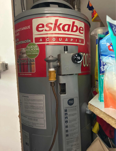 Termotanque Multigas Eskabeacquapiu A4700 Sv M Grisplata 40l