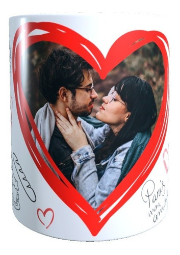 Taza Personalizada Con Foto San Valentin Regalo Amor Corazon