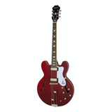 Guitarra Eléctrica EpiPhone Archtop Riviera De Arce Sparkling Burgundy Brillante Con Diapasón De Laurel Indio