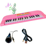 Teclado Piano Electronico Musica Niños Con Microfono Kareoke