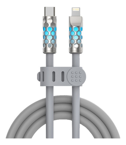 Cable Usb C A iPhone Carga Rápida Luminoso 240w 1.5m Mfish