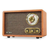 Victrola   Wood Bluetooth Radio Fm / Am Con Dial