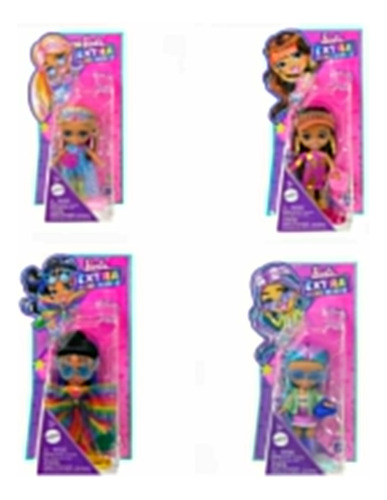 Barbie Extra Mini Minis Muñeca Paquete De Cuatro Ed Esp