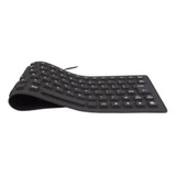 Teclado Flexível Dobrável Keyboard Para Notebook Usb Com Fio