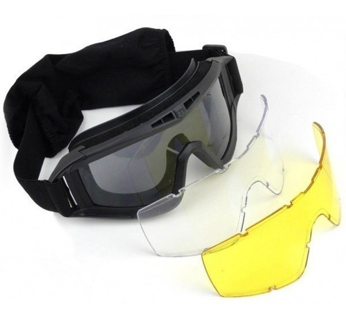 Goggle Chopper Táctico Militar Moto Ciclismo Protección Ojos