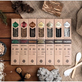 Sahumerios Sagrada Madre Linea Natural Pack 7 Fragancia: Incienso Natura, Mirra Natural, Copal Natural, Yagra Natural, Ruda Romero Natura, Citronela Naranja Palo Santo Natural, Sandalo Y Olibano Natur