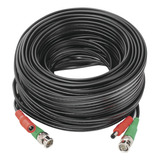 Cable Coaxial Armado Con Bnc Y Alimentación 30 Mts -