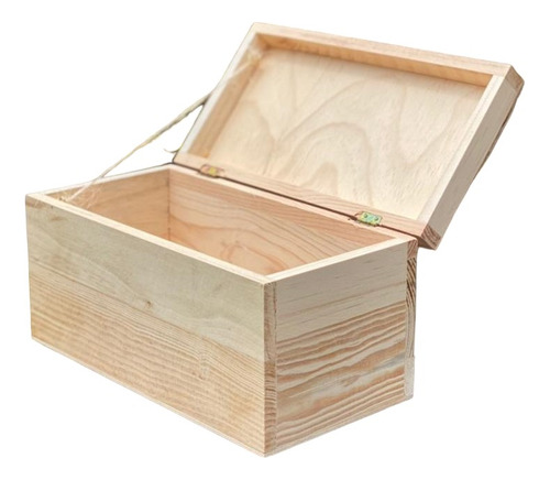 Caja Decorativa Cofre Madera Pino 30x15x15cm - 10 Unidades