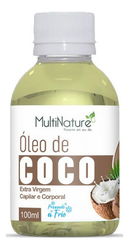  Óleo De Coco Extravirgem Capilar Corporal 100ml Multinature