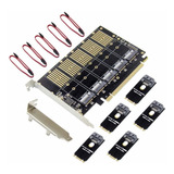 Placa Pcie A 5 Discos Sata Iii Amitosai Mts-pciex16m25 S4