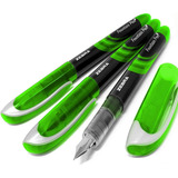 Zebra Fuente - Disposable Fountain Pen - Green Ink - Pack Of