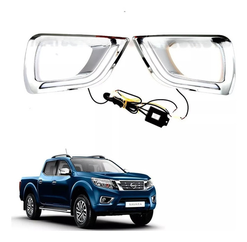 Kit Drl Biseles Con Led Luz Blanca Nissan Np300 2015 Al 2021