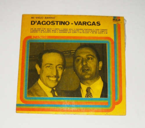 D'agostino Ángel Vargas Mi Viejo Barrio Lp Vinilo