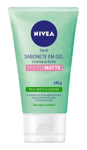 Nivea Controle Do Brilho Sabonete Em Gel Facial 145gr