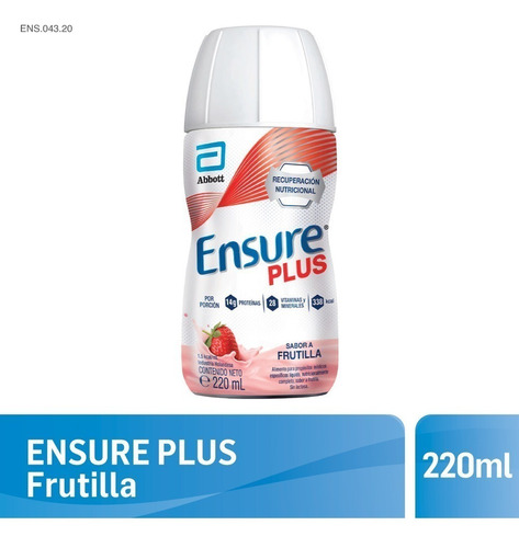 Multivitaminico Ensure Plus Liquido Sabor Frutilla 220ml