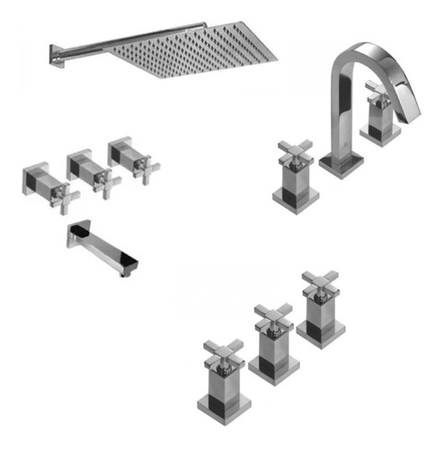 Griferia Baño Cierre Ceramico Geometry Hidromet Oferta