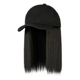 Peluca Corta Wigs Para Mujer, Con Gorra De Béisbol, Ajustabl