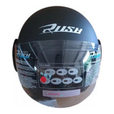 Casco Ng Mate M C/visor Rush Jet05 Homologa Euro Brapp Motos