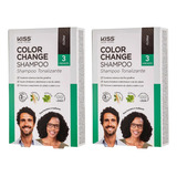 Kiss Ny Shampoo Tonalizante Color Change Kit C/2 Pçs 