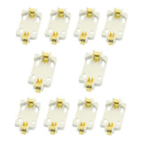 10pcs White Surface Mount Smd Cr2032 Cell Button Batter...