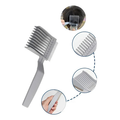 Barber Fade Combs, Herramienta De Peinado Para Hombre, Peine Gris | Meses sin interés