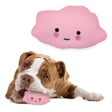 Juguete Para Mascota Peluche Chillon Mordedera De Nube Color Rosa