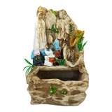 Fonte Água Nossa Senhora De Fátima Cascata C/ Led Decorativa